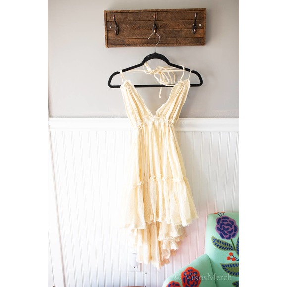 Free People 100-Degree Halter Dress Size Large - Picture 3 of 5